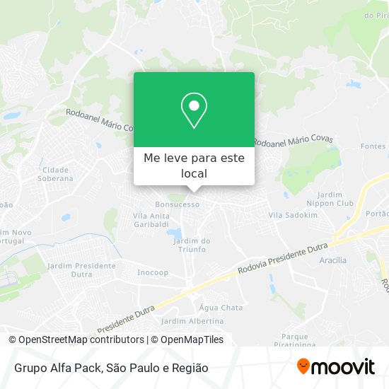 Grupo Alfa Pack mapa