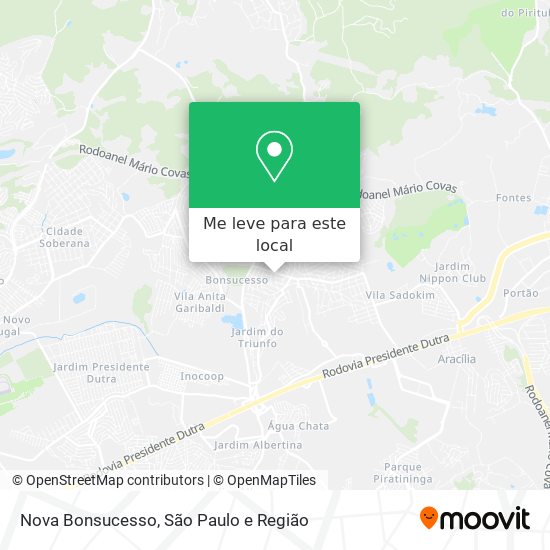 Nova Bonsucesso mapa