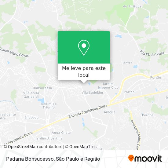 Padaria Bonsucesso mapa