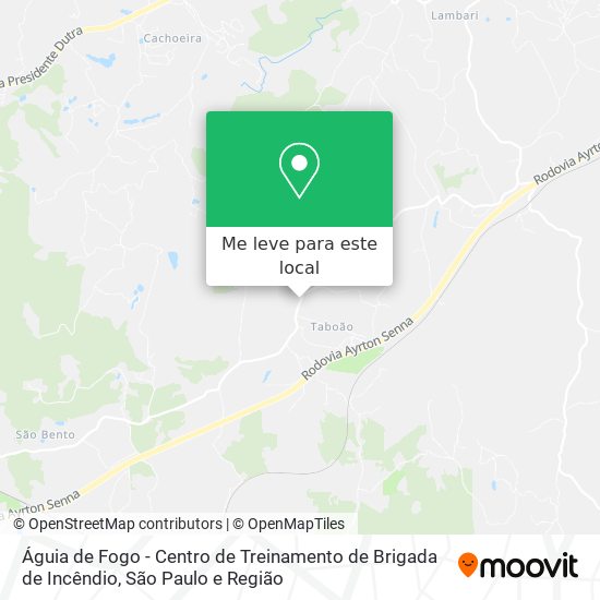 Águia de Fogo - Centro de Treinamento de Brigada de Incêndio mapa