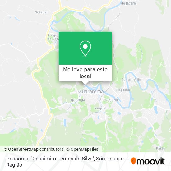 Passarela "Cassimiro Lemes da Silva" mapa