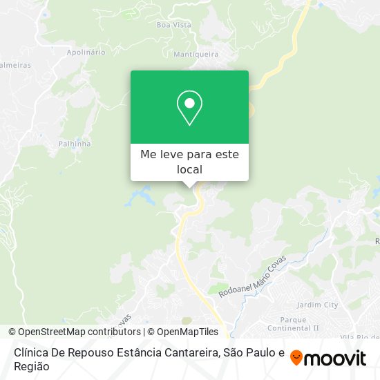 Clínica De Repouso Estância Cantareira mapa