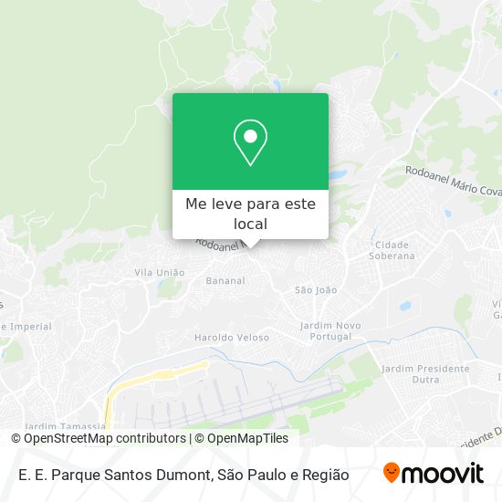 E. E. Parque Santos Dumont mapa