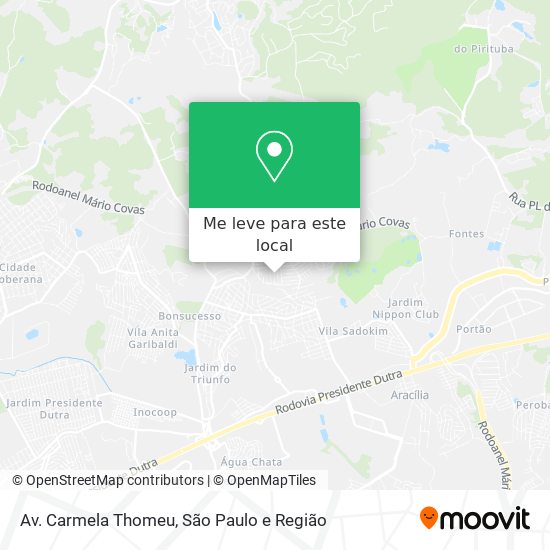 Av. Carmela Thomeu mapa