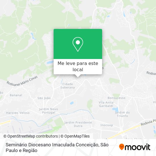 Seminário Diocesano Imaculada Conceição mapa