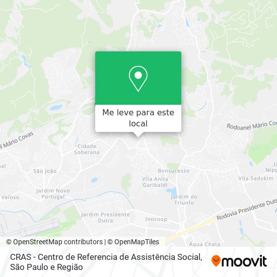 CRAS - Centro de Referencia de Assistência Social mapa