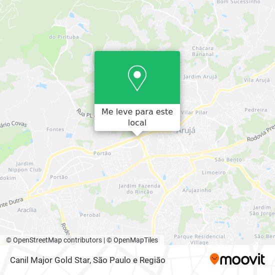 Canil Major Gold Star mapa