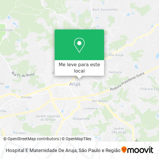 Hospital E Maternidade De Aruja mapa