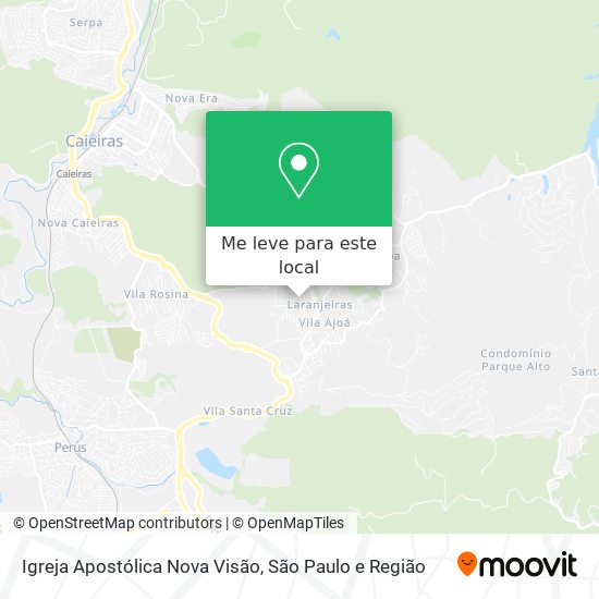 Igreja Apostólica Nova Visão mapa