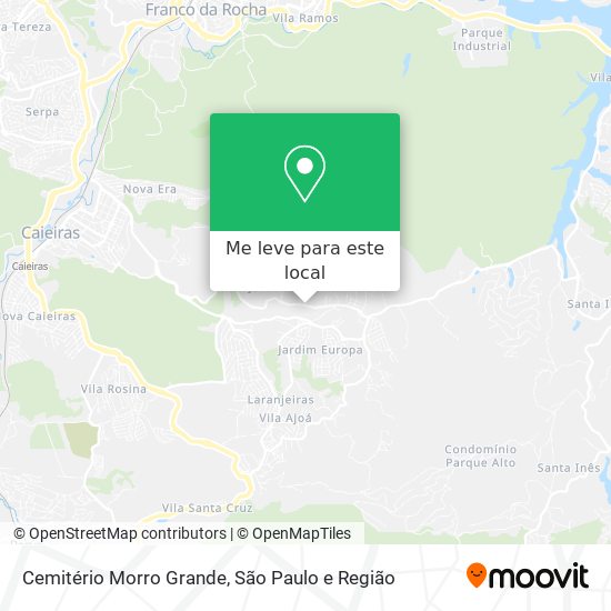 Cemitério Morro Grande mapa