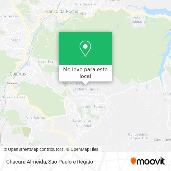 Chácara Almeida mapa
