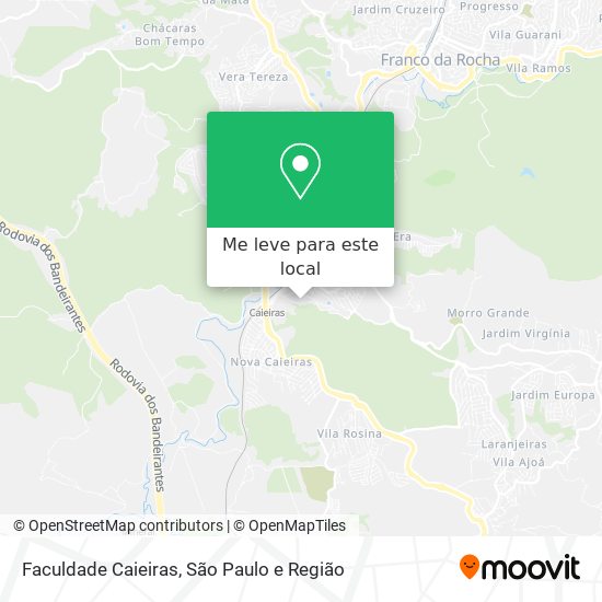 Faculdade Caieiras mapa