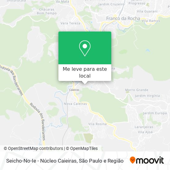 Seicho-No-Ie - Núcleo Caieiras mapa
