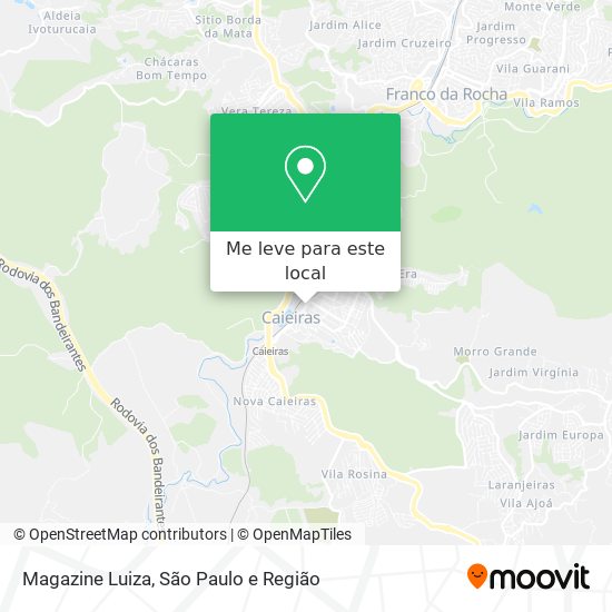 Magazine Luiza mapa