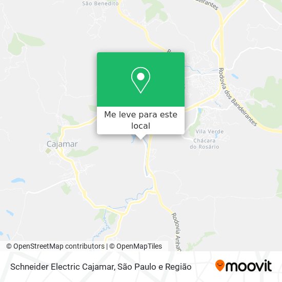 Schneider Electric Cajamar mapa