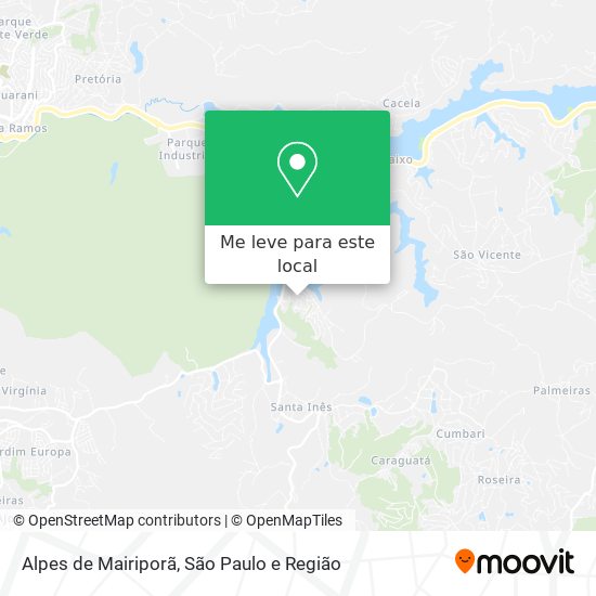 Alpes de Mairiporã mapa