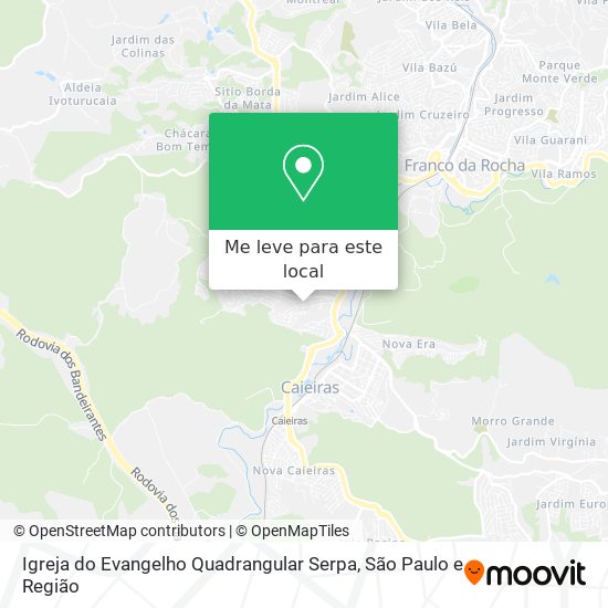 Igreja do  Evangelho Quadrangular Serpa mapa