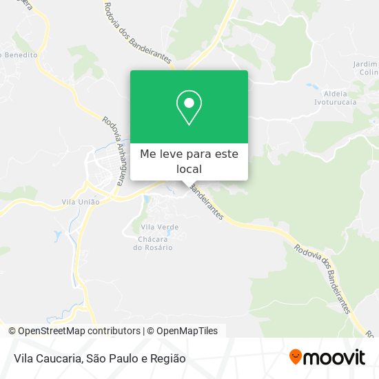 Vila Caucaria mapa
