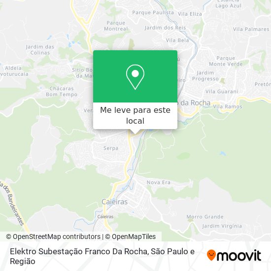 Elektro Subestação Franco Da Rocha mapa