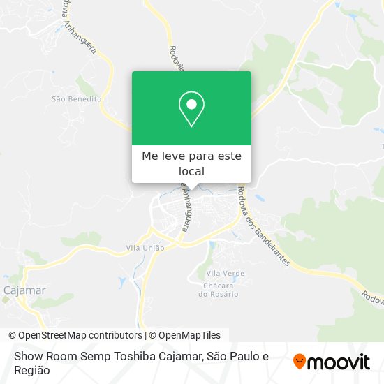 Show Room Semp Toshiba Cajamar mapa