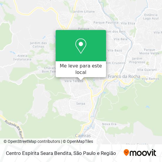 Centro Espírita Seara Bendita mapa