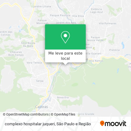 complexo hospitalar juqueri mapa