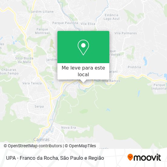 UPA - Franco da Rocha mapa