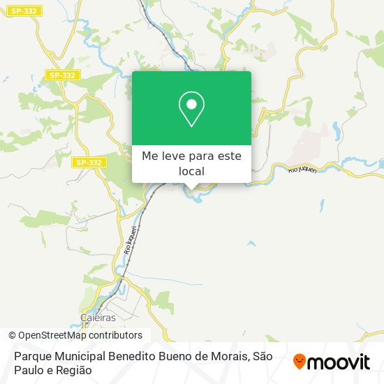 Parque Municipal Benedito Bueno de Morais mapa