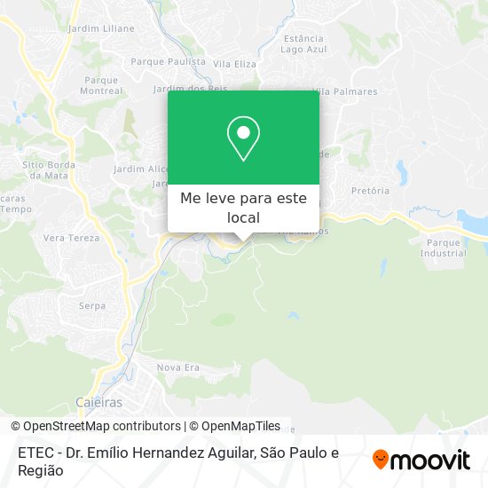 ETEC - Dr. Emílio Hernandez Aguilar mapa