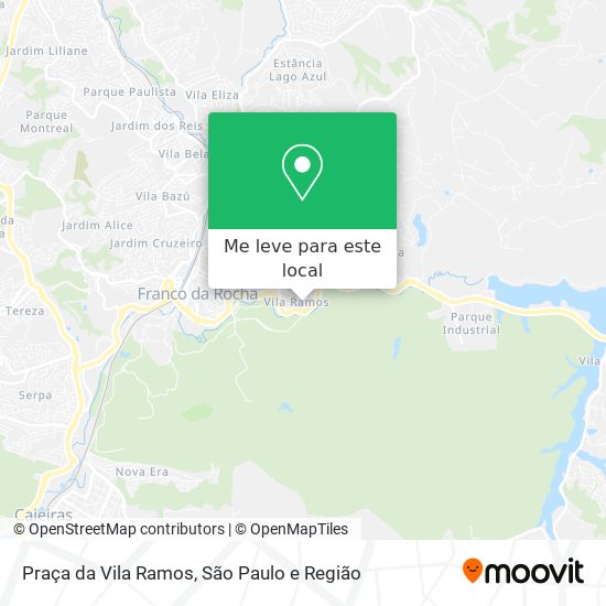 Praça da Vila Ramos mapa