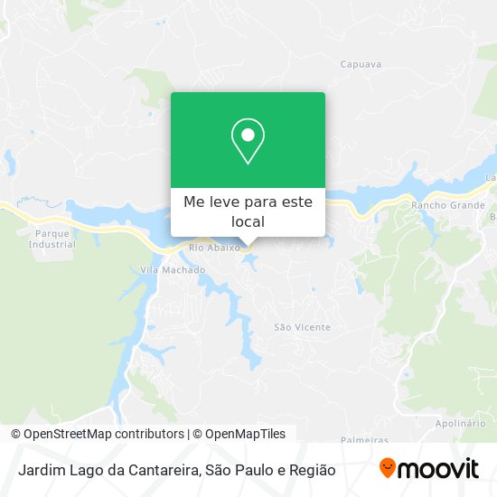 Jardim Lago da Cantareira mapa