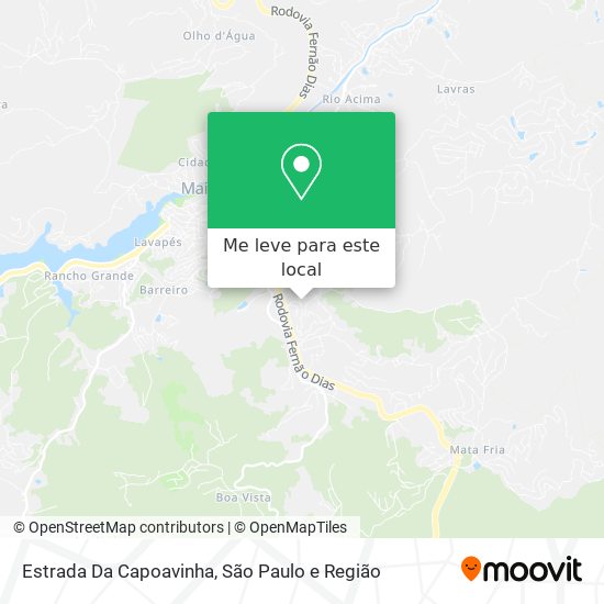 Estrada Da Capoavinha mapa