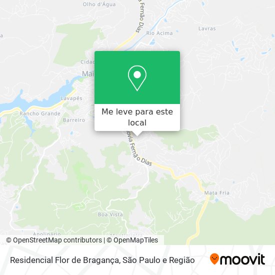Residencial Flor de Bragança mapa