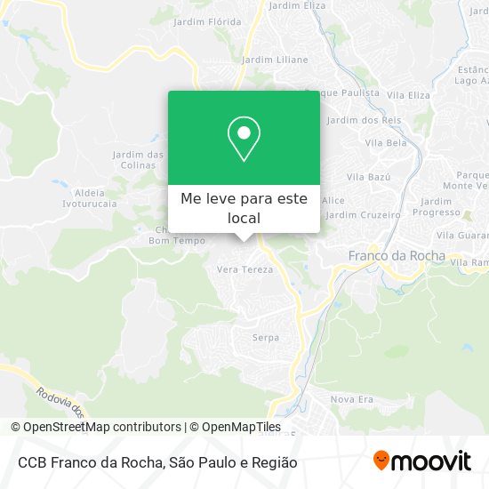 CCB Franco da Rocha mapa