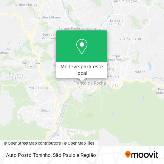 Auto Posto Toninho mapa