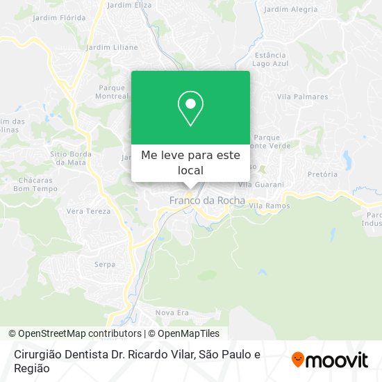 Cirurgião Dentista Dr. Ricardo Vilar mapa