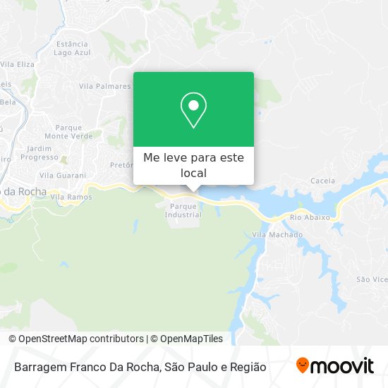 Barragem Franco Da Rocha mapa