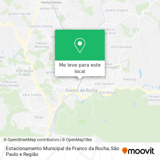 Estacionamento Municipal de Franco da Rocha mapa
