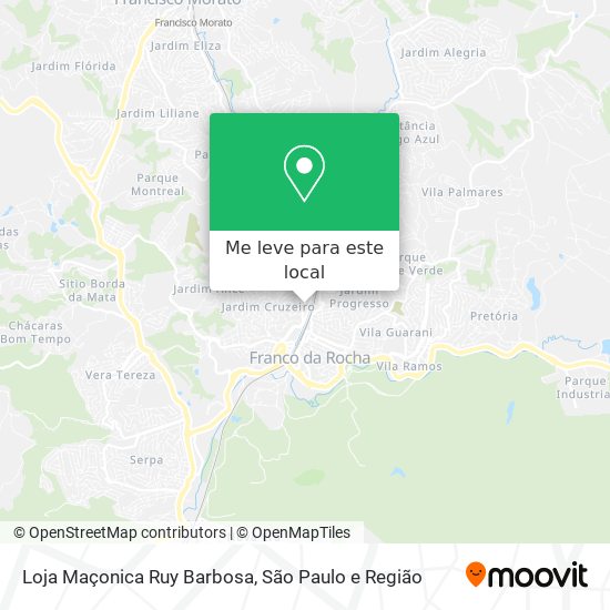 Loja Maçonica Ruy Barbosa mapa