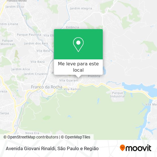 Avenida Giovani Rinaldi mapa