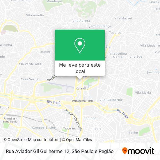 Rua Aviador Gil Guilherme 12 mapa