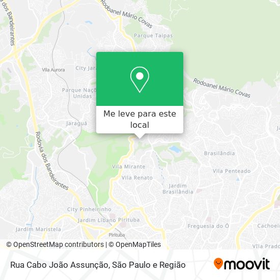 Rua Cabo João Assunção mapa