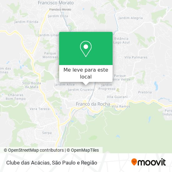 Clube das Acácias mapa