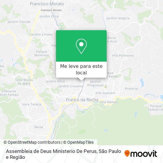 Assembleia de Deus Ministerio De Perus mapa