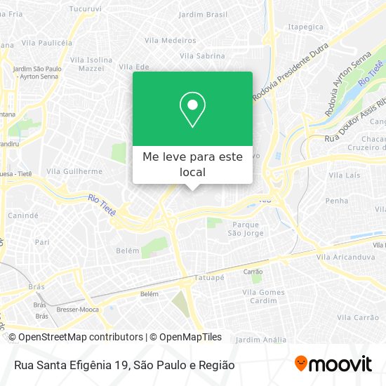 Rua Santa Efigênia 19 mapa