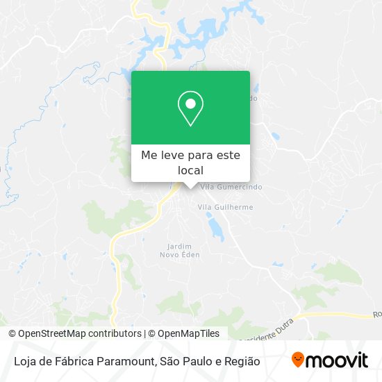 Loja de Fábrica Paramount mapa