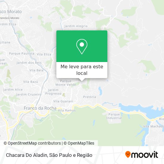Chacara Do Aladin mapa