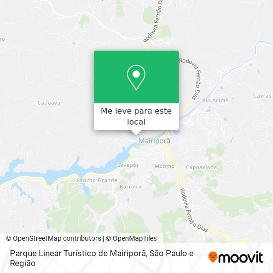 Parque Linear Turístico de Mairiporã mapa