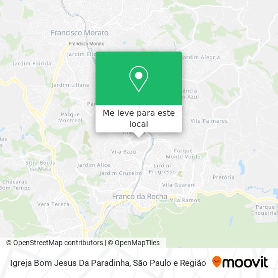 Igreja Bom Jesus Da Paradinha mapa