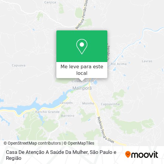 Casa De Atenção A Saúde Da Mulher mapa